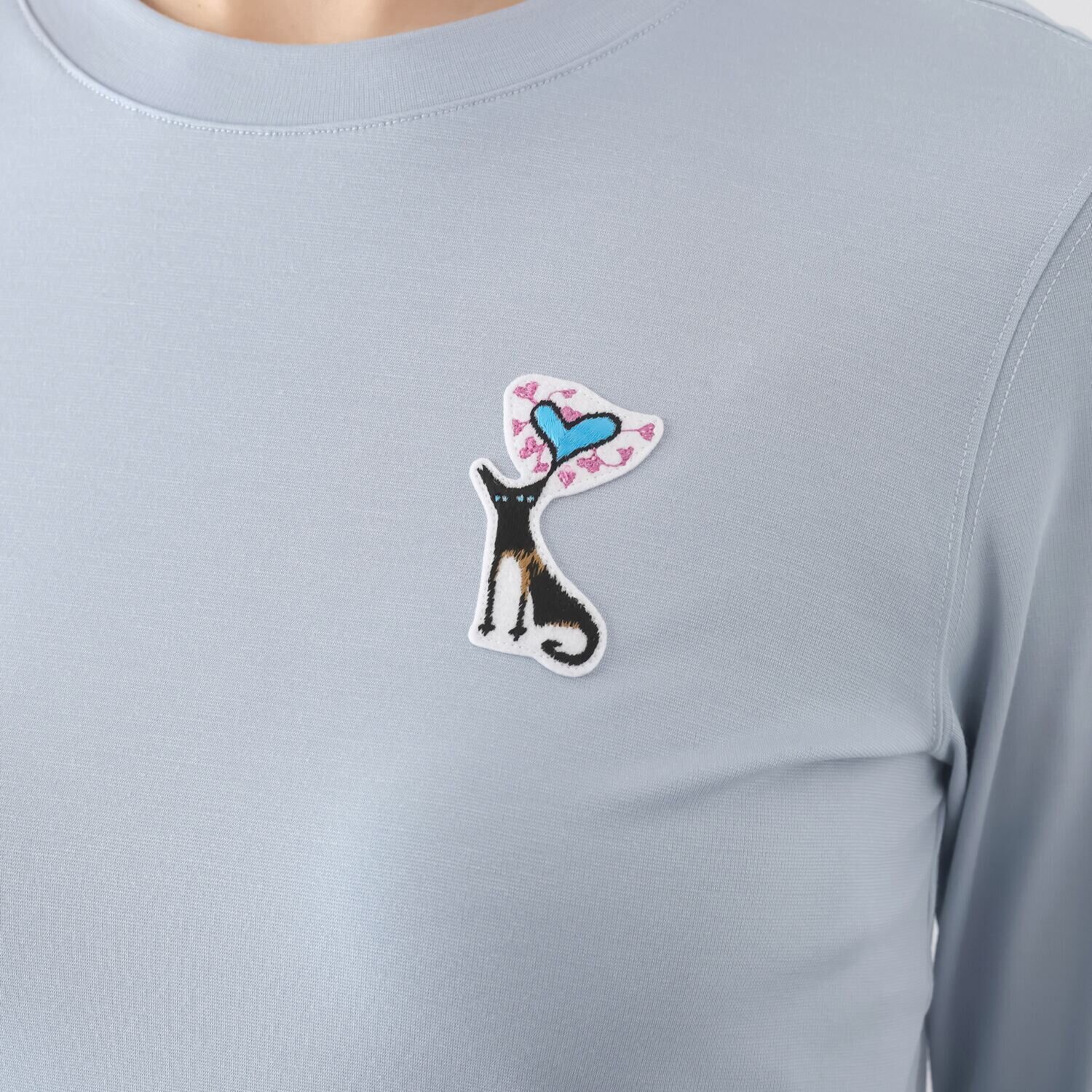 モカサン　ジュンコシマダ 吸湿発熱 ワンポイント Ｔシャツ