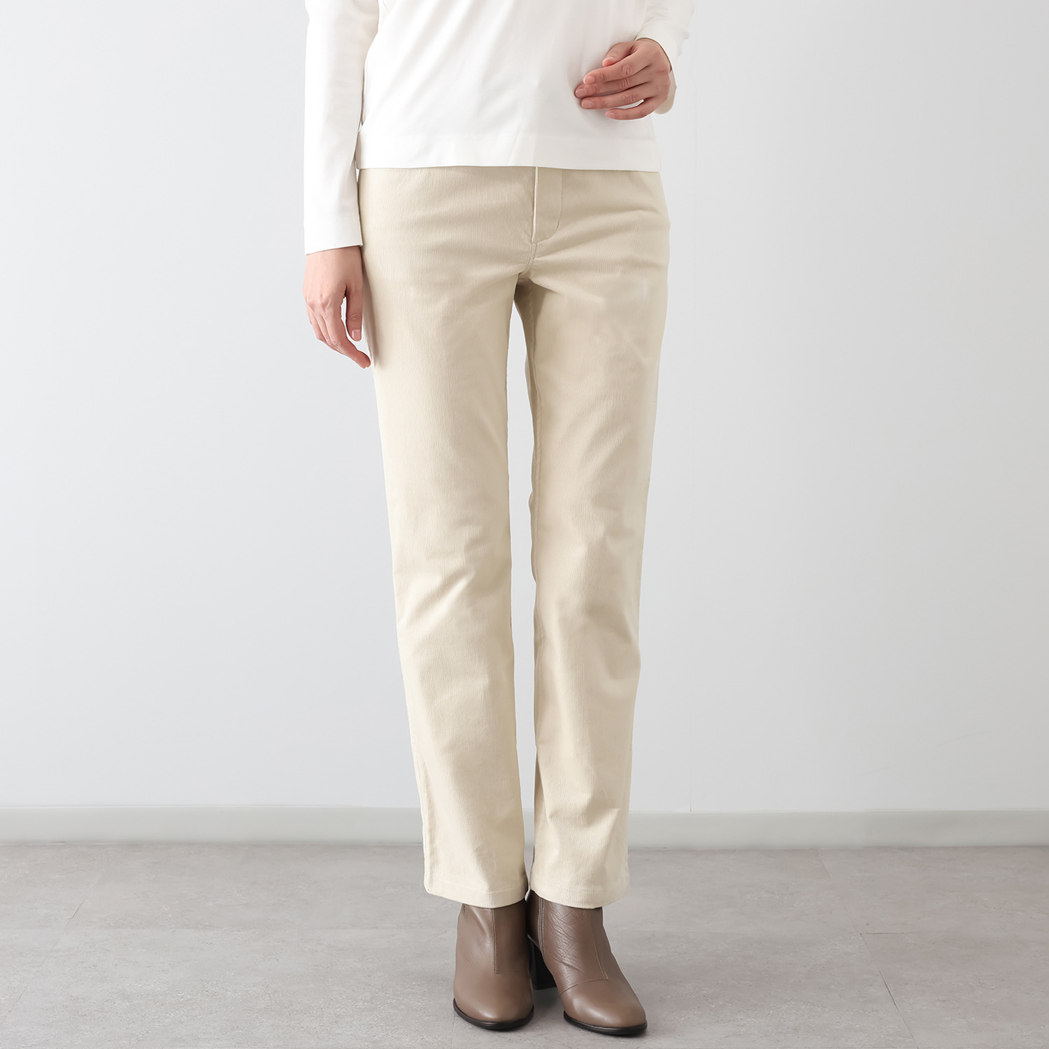 モカサン　ジュンコシマダ カラーコーデュロイパンツ