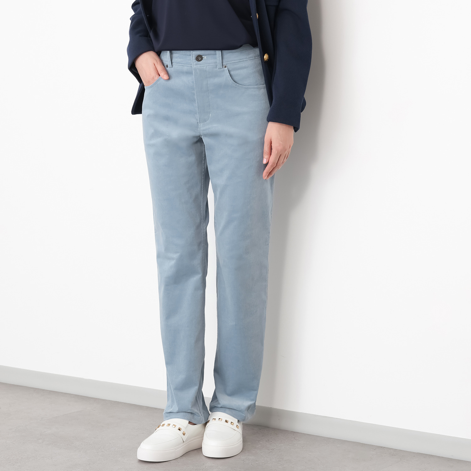 モカサン　ジュンコシマダ カラーコーデュロイパンツ