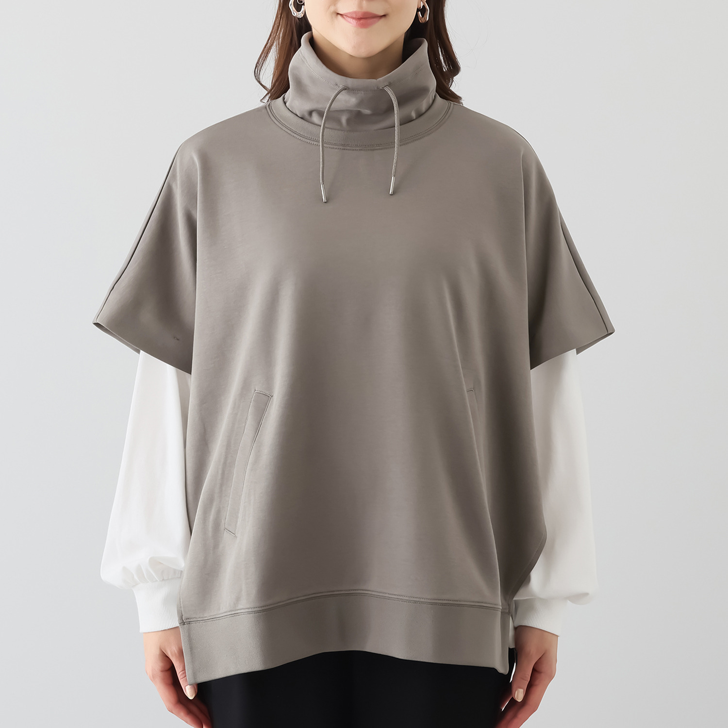 ヨーコモリモト ボリュームネック デザインベスト