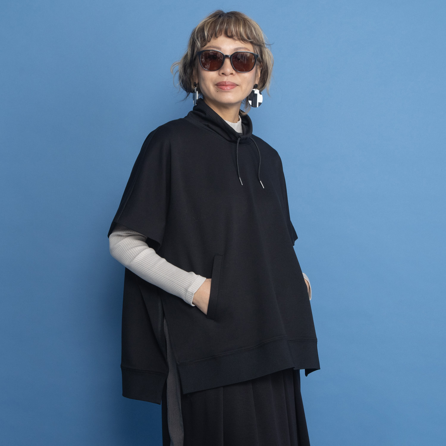 ヨーコモリモト ボリュームネック デザインベスト