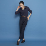 オルテンジア マニッシュ＆カジュアル スタイルカバー＆アップ デザインテーパードパンツ