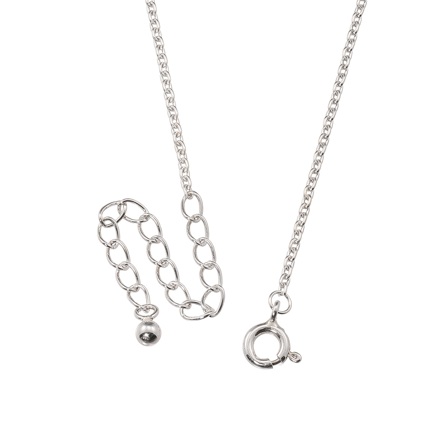 ドルチェモダール シルバー＆ＣＺ キャットフェイス スパークルネックレス