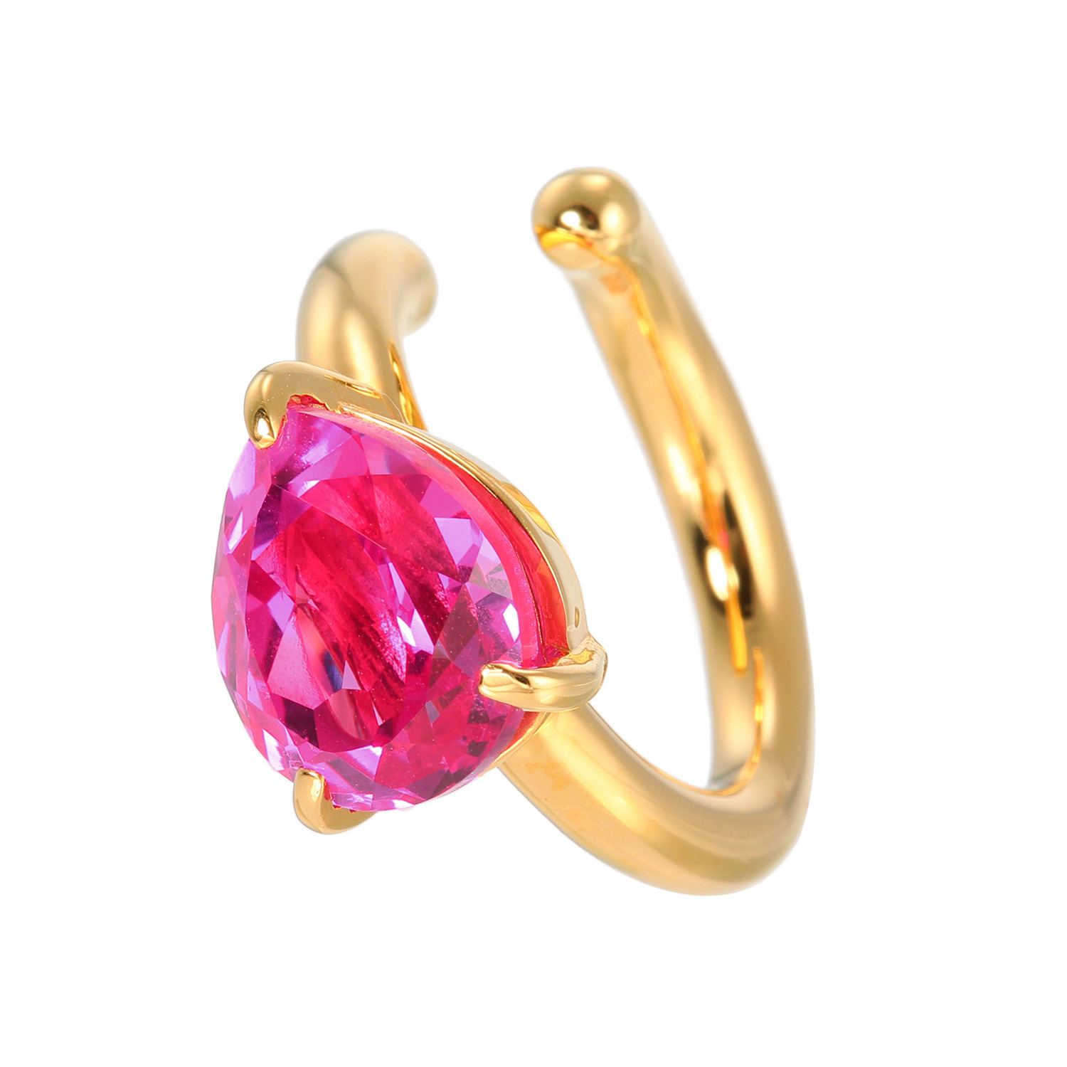 ドルチェモダール シルバー キャンディードロップ カフリング ＜シングル＞