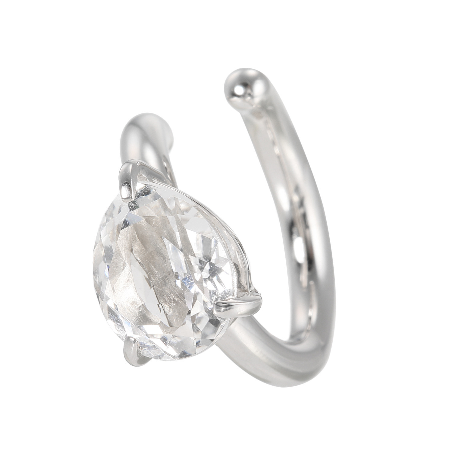 ドルチェモダール シルバー キャンディードロップ カフリング ＜シングル＞