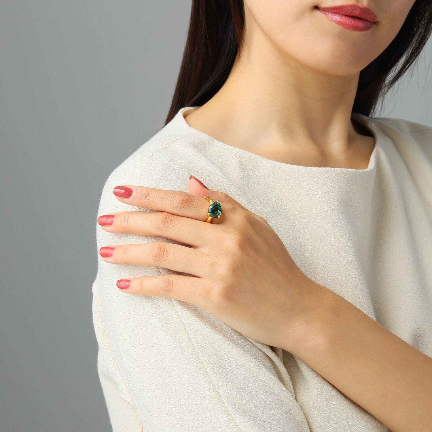 ドルチェモダール シルバー キャンディードロップ カフリング ＜シングル＞