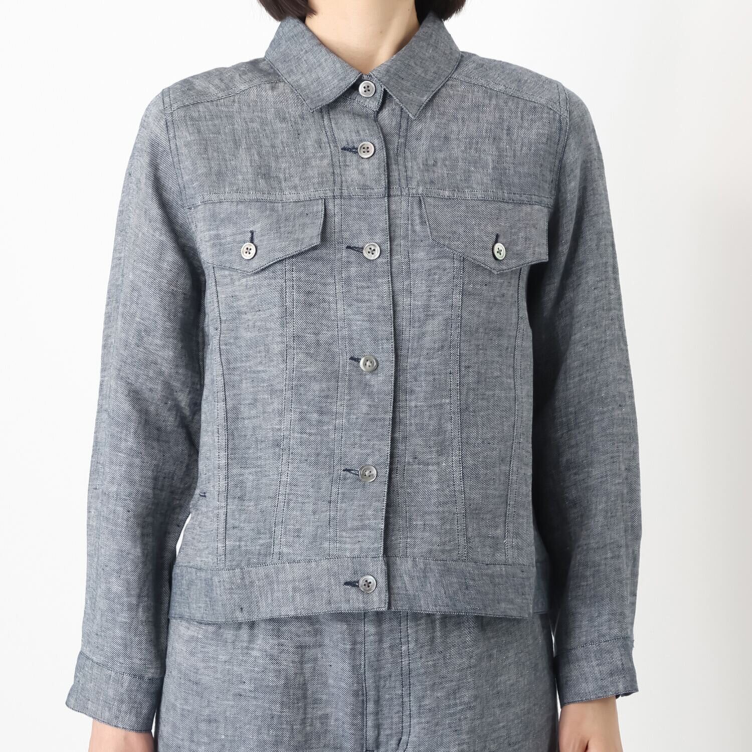 レア　ジェム リネンツイルで優雅に装う 大人の上質Ｇジャン