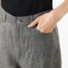 レア　ジェム リネンツイルで 優雅にスタイルカバー テーパードパンツ