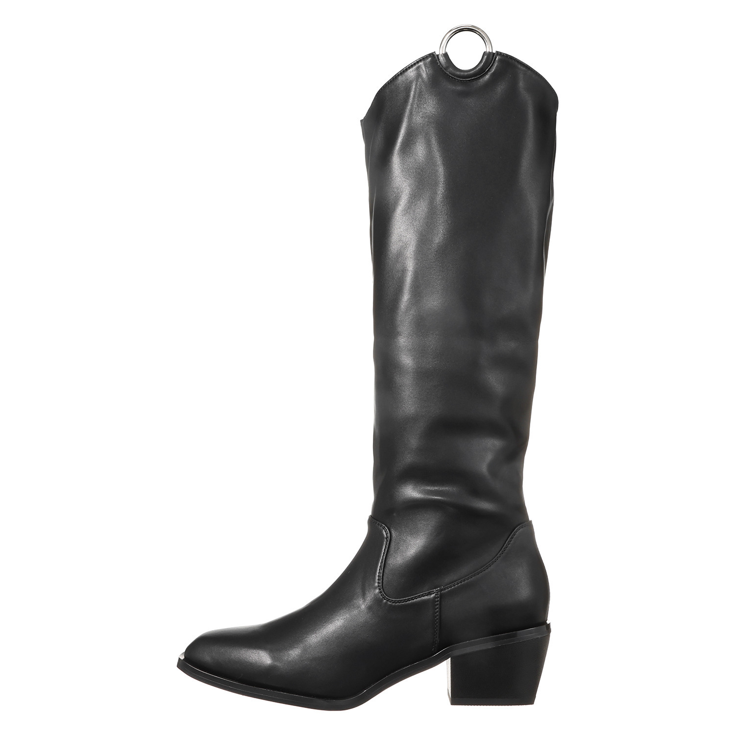 ニカル 好みの丈にアレンジ自在 ２ウェイ リング付ロングブーツ