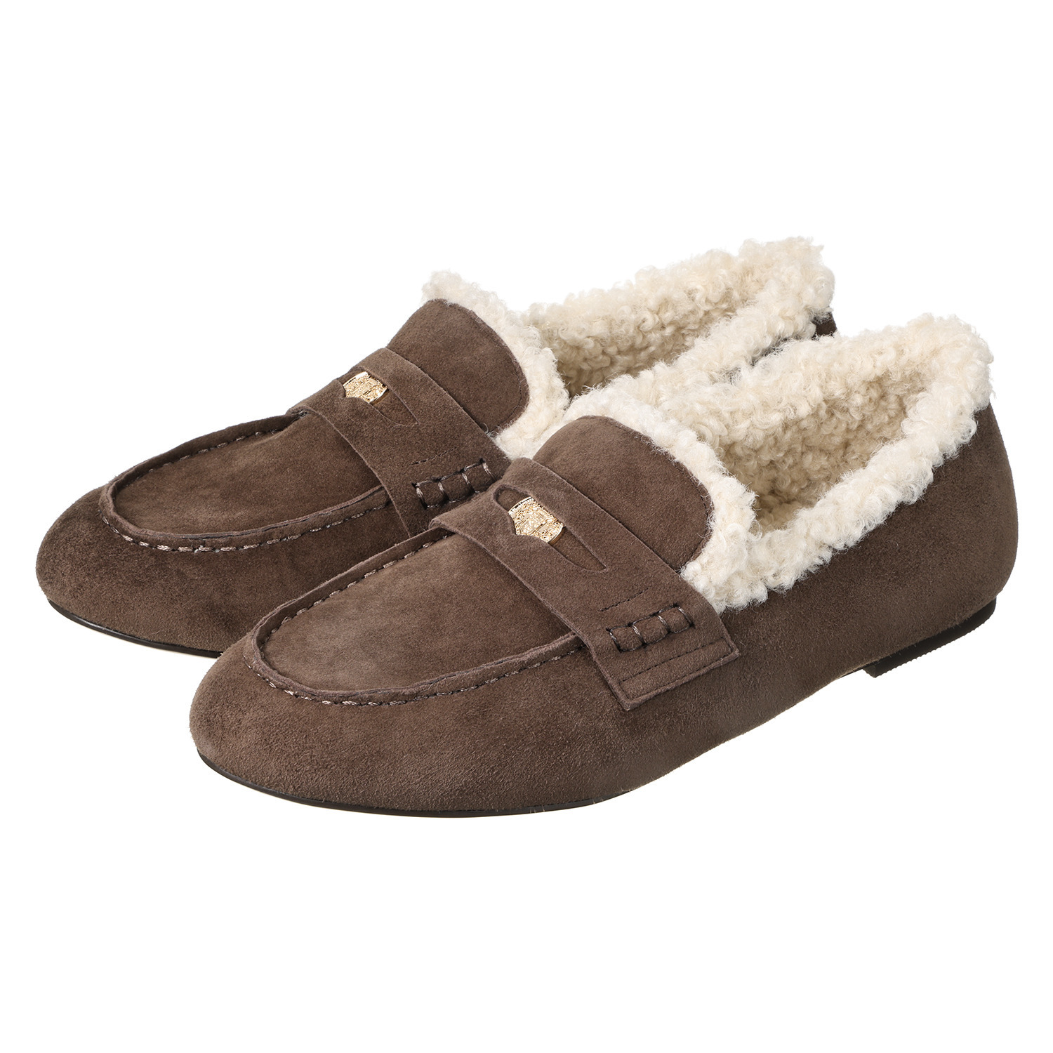 ニカル 本革 カーリーエコファー コインローファー