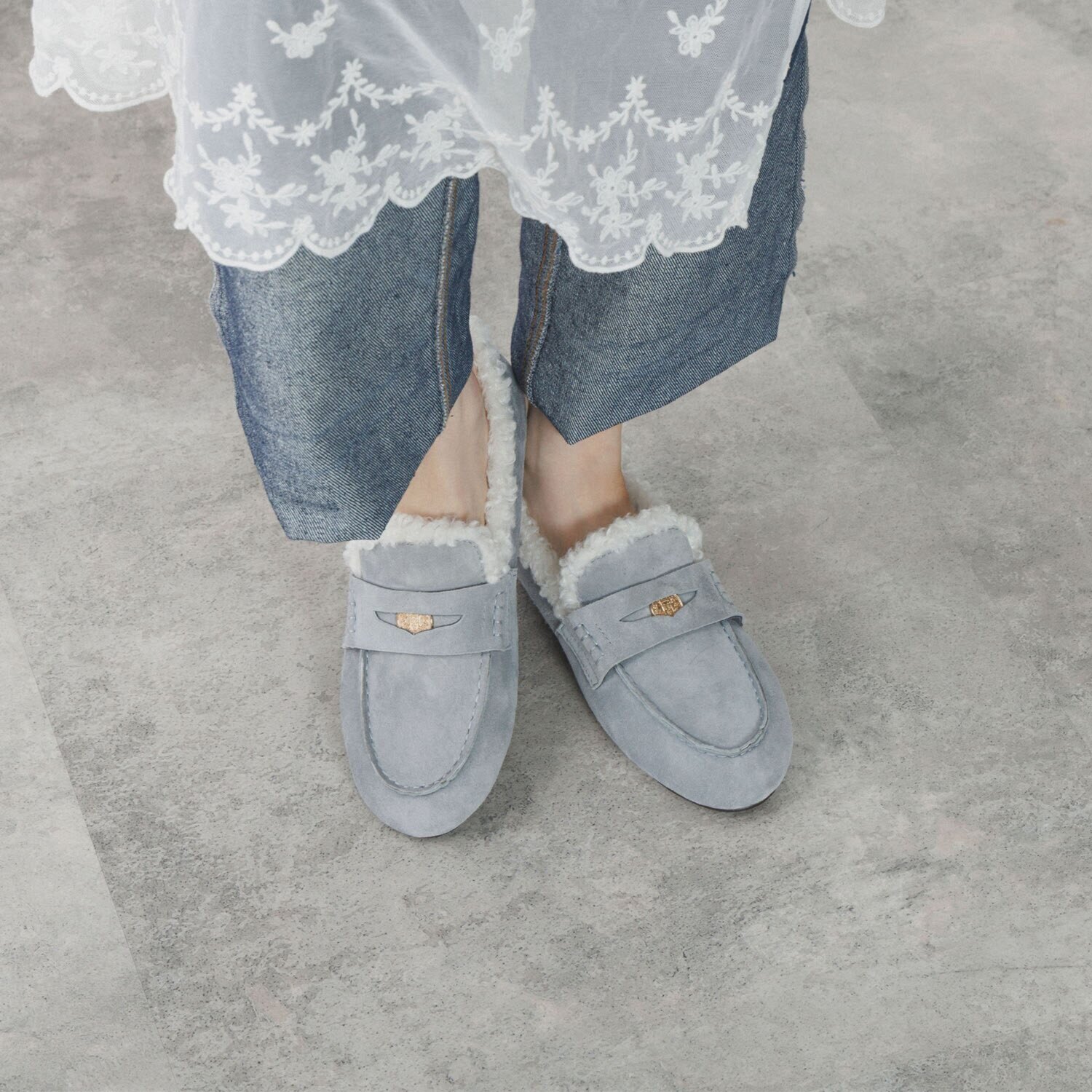 ニカル 本革 カーリーエコファー コインローファー