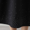 クリス・セリーン ラインストーンの グラデーションが煌めく タックスカート