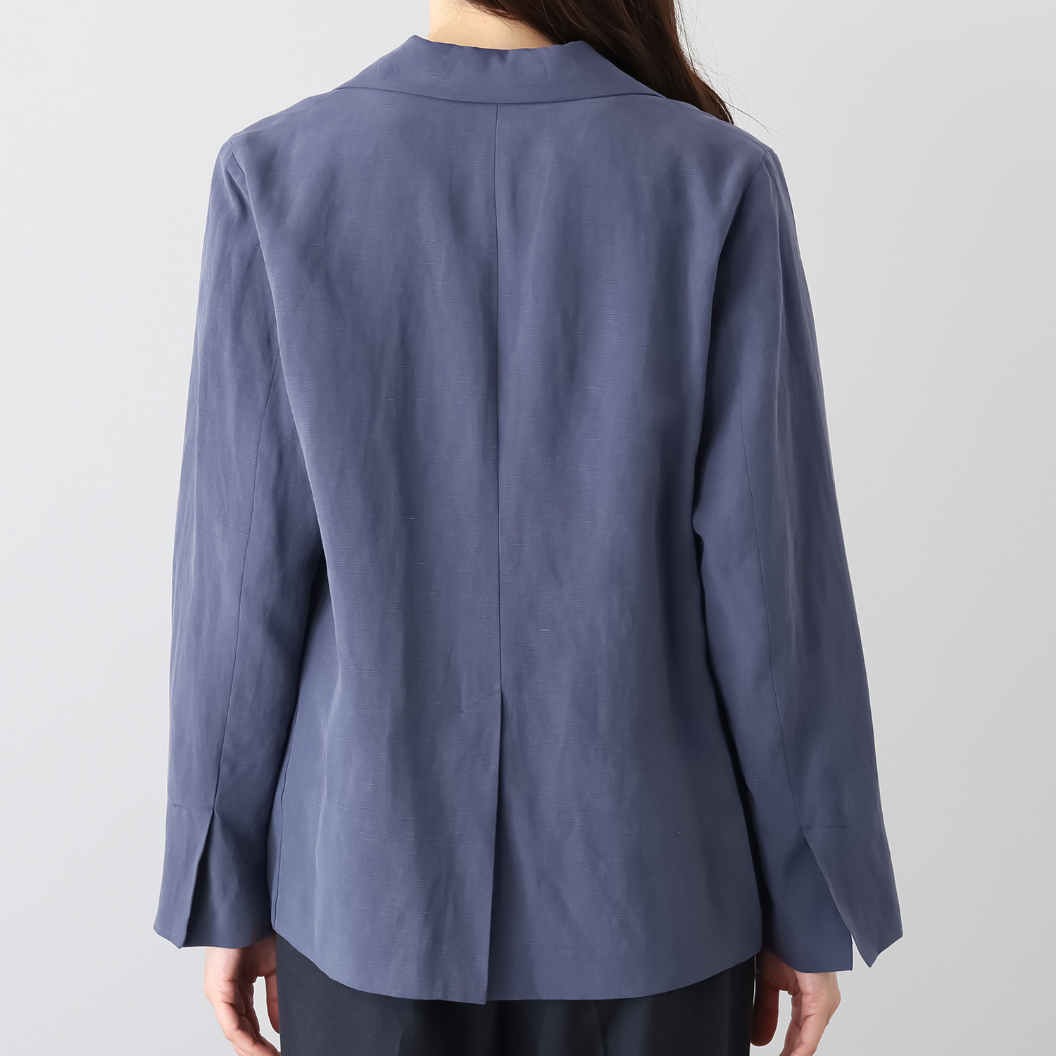 シャビージェンティール ピークドラペル ボックスシルエット テーラードジャケット