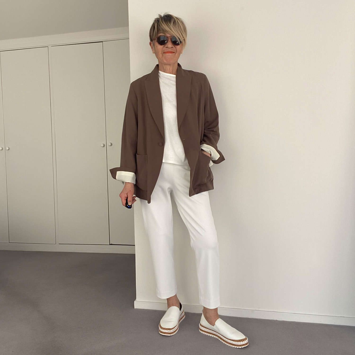 シャビージェンティール ピークドラペル ボックスシルエット テーラードジャケット