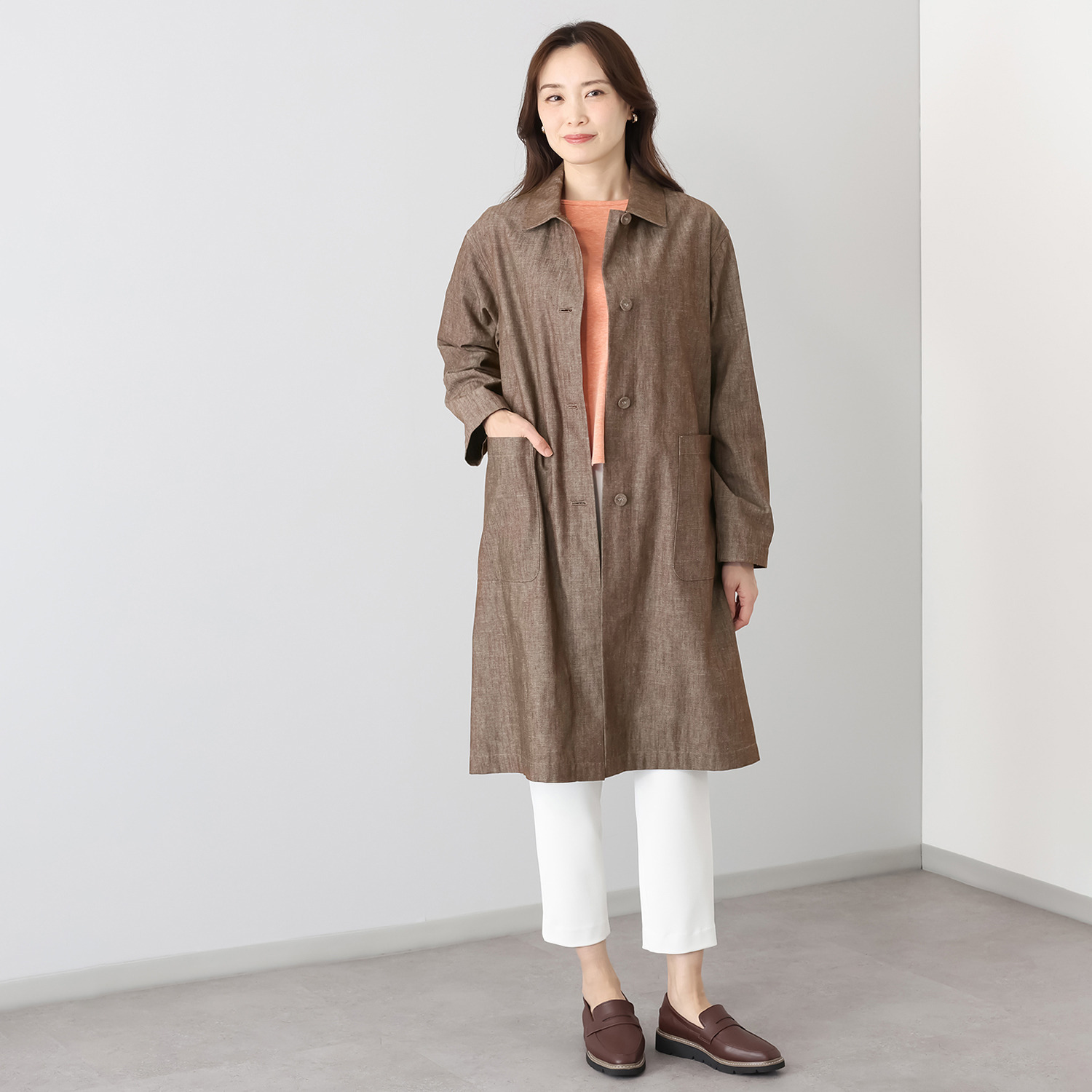 シャビージェンティール ダンガリー生地 シャツジャケット