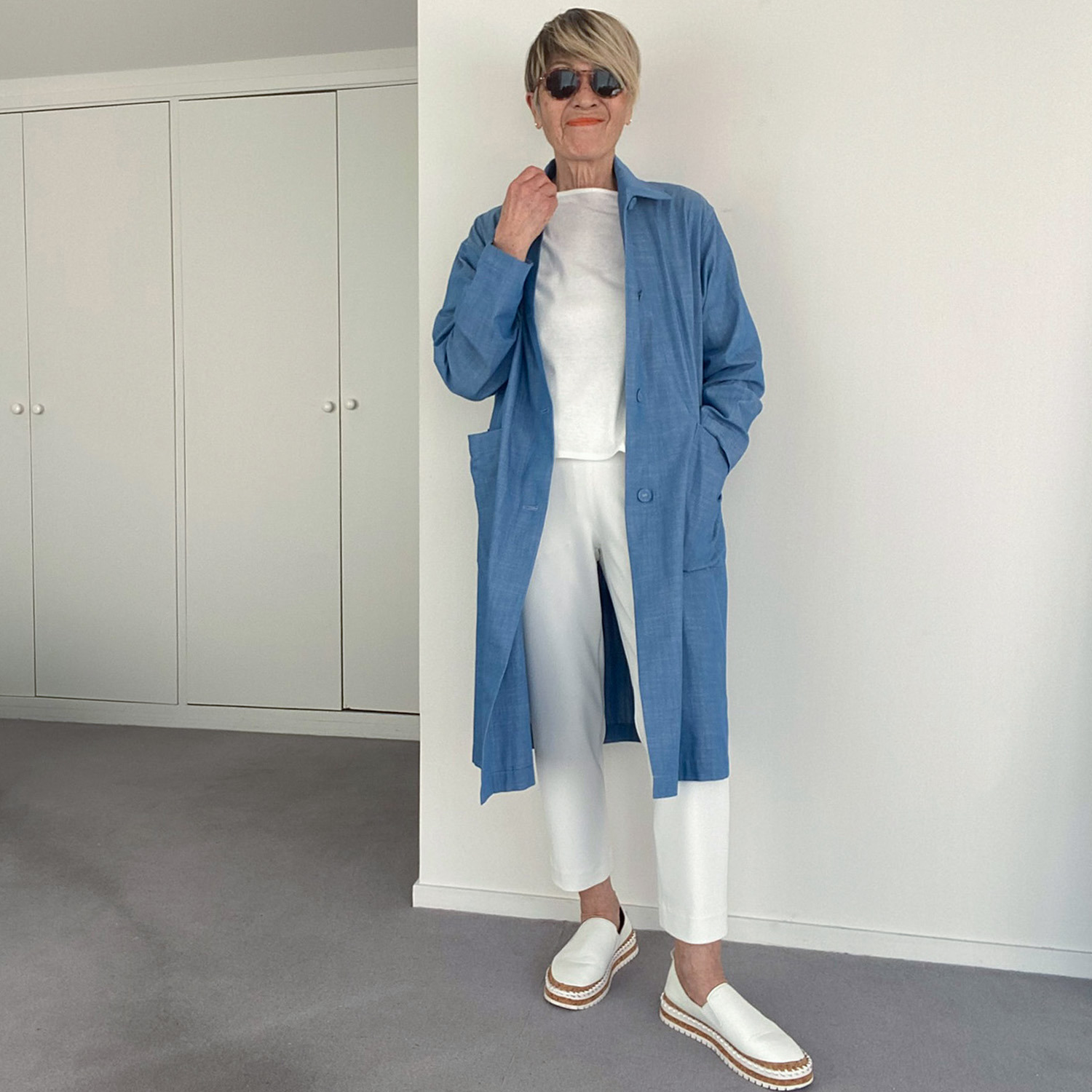 シャビージェンティール ダンガリー生地 シャツジャケット