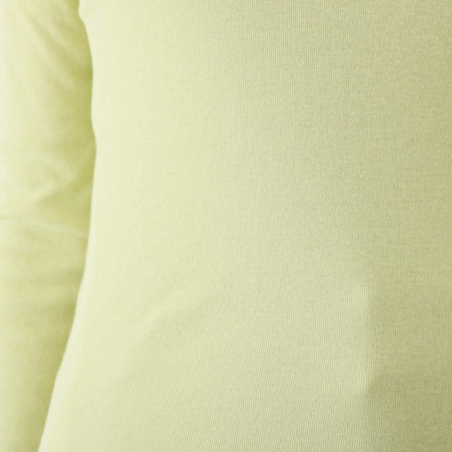 天使の綿シフォン 四六時中着たくなる！ 極上の肌触り！ ボトルネック 二重長袖プルオーバー