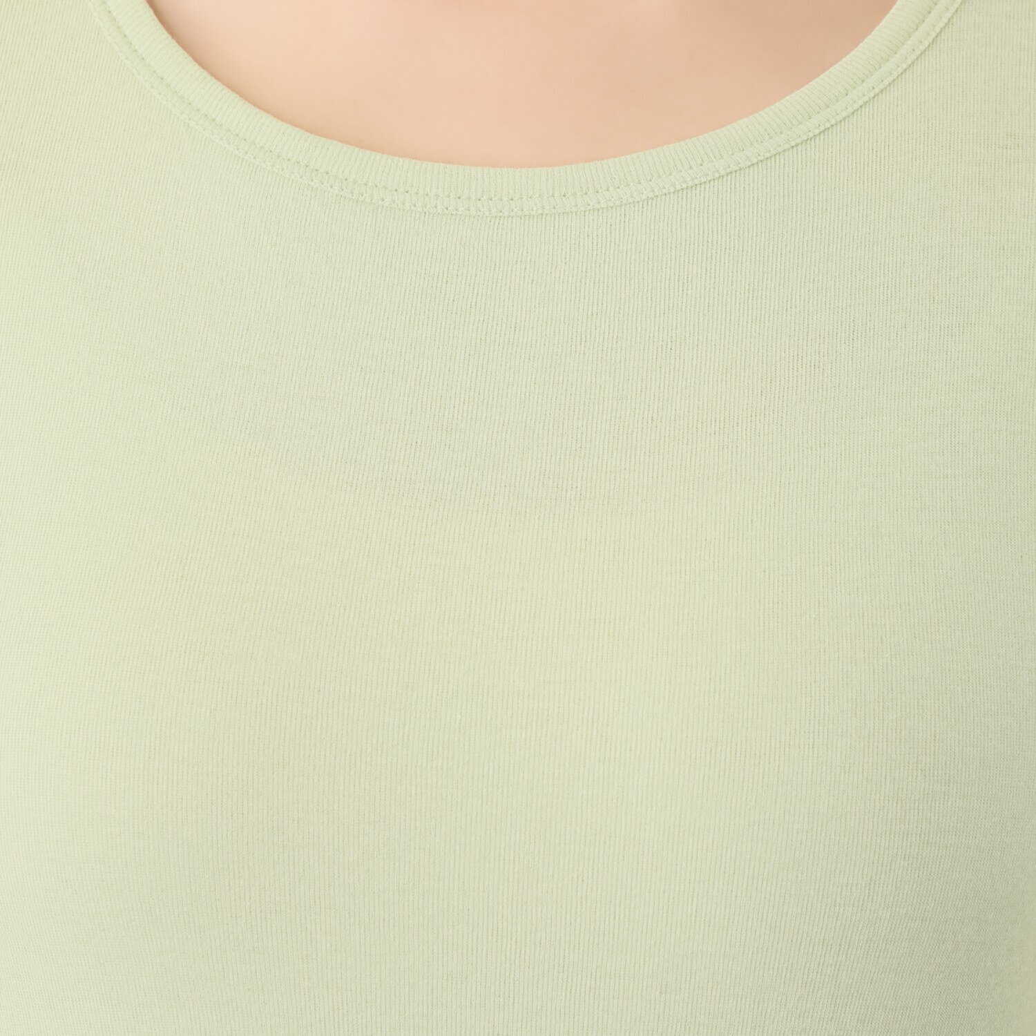 天使の綿シフォン 四六時中着たくなる！ 極上の肌触り！ ラウンドネック 二重長袖プルオーバー