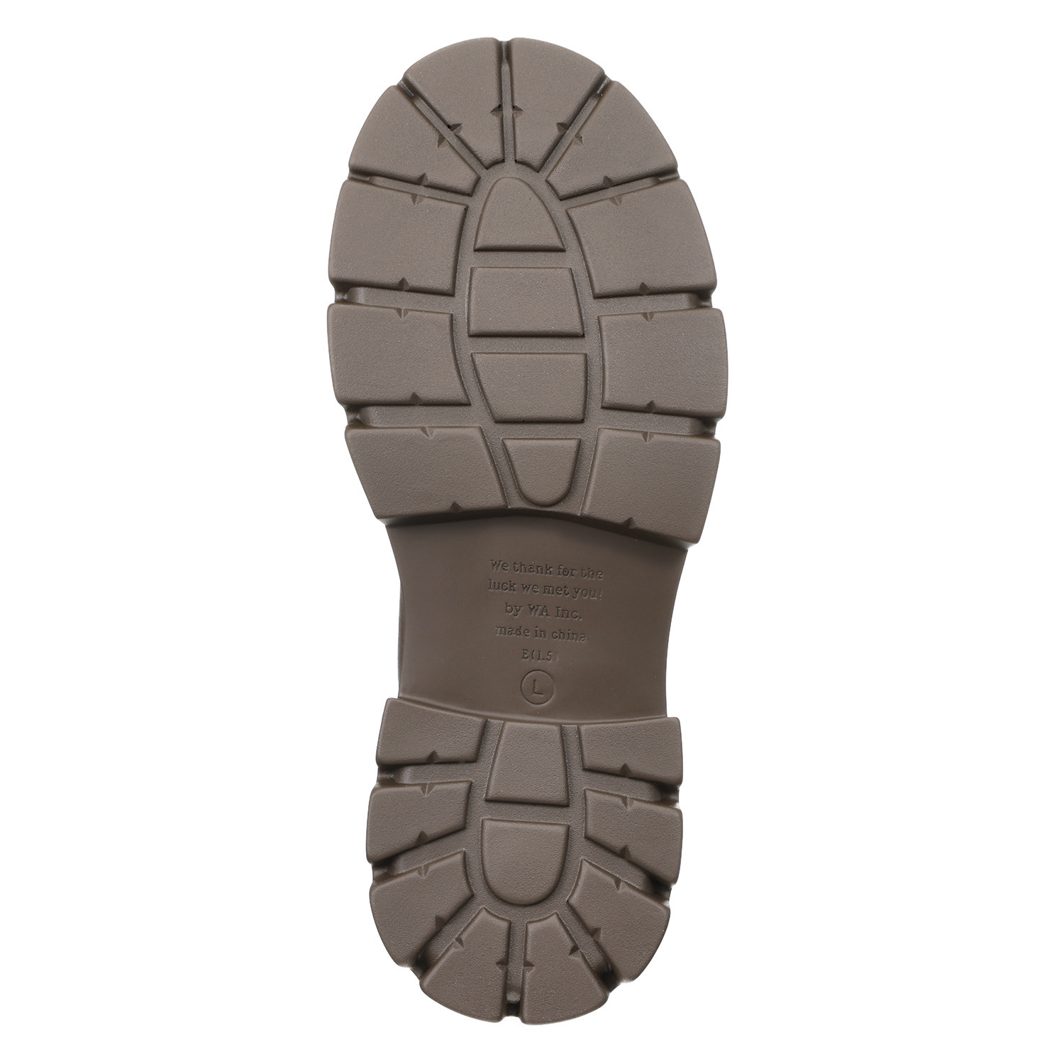 ニカル バックファスナー 厚底ブーツ