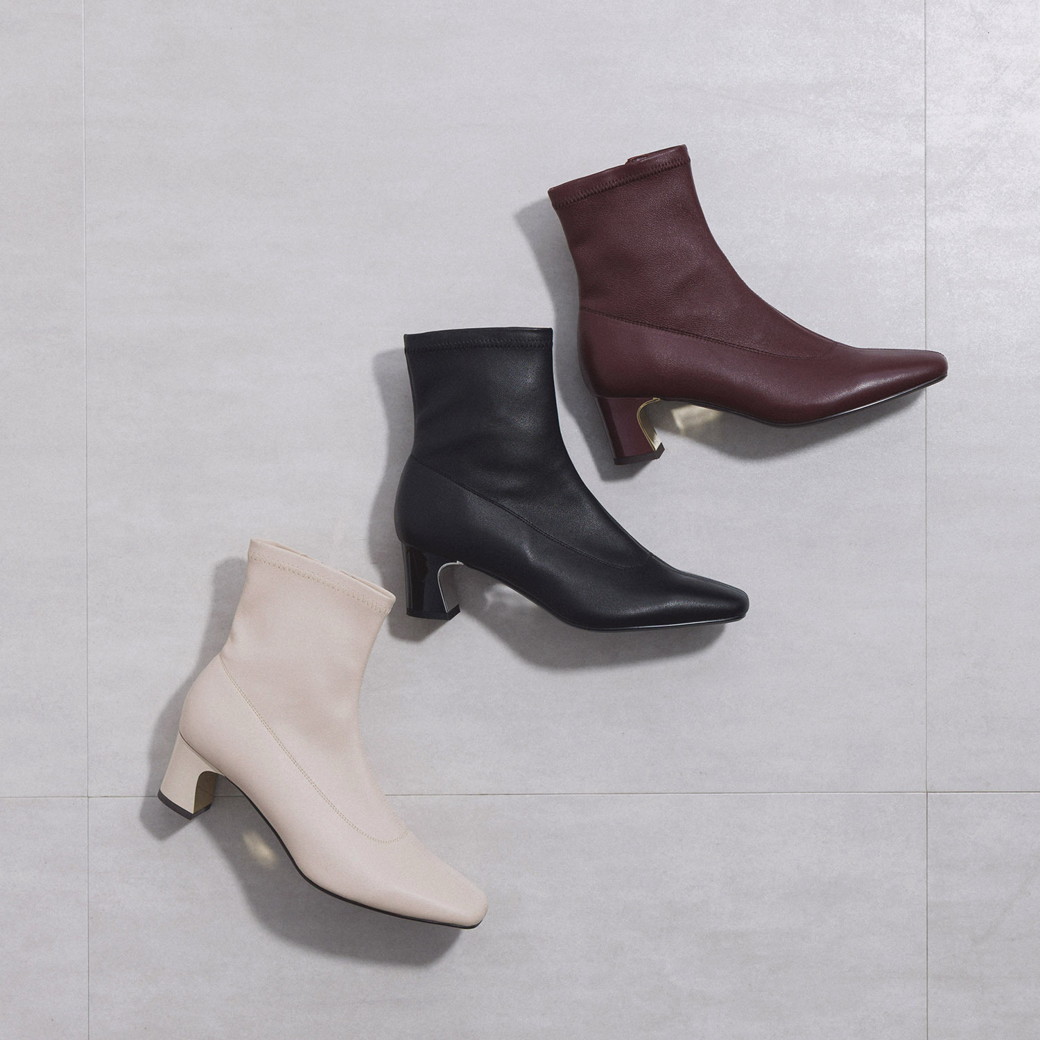 ニカル メタルヒール ストレッチブーツ