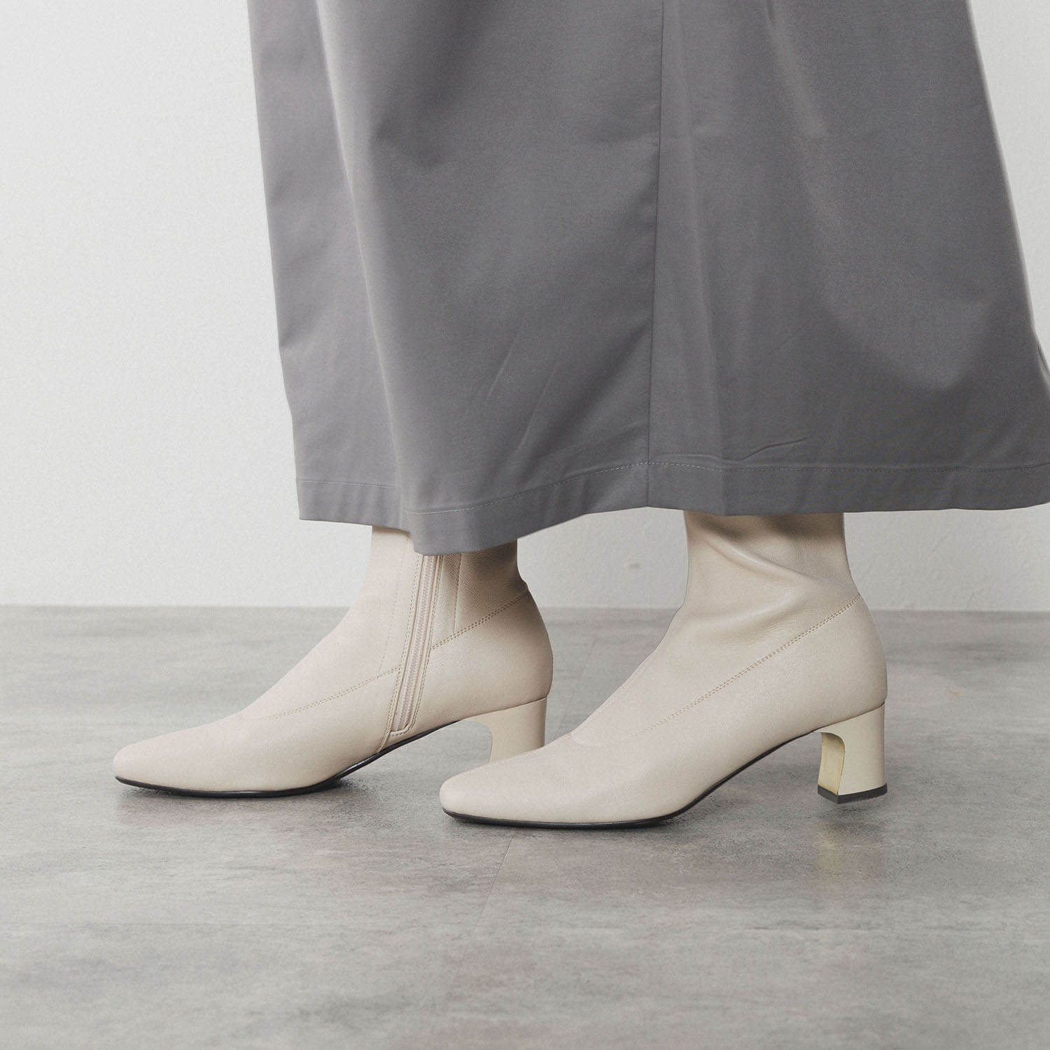 ニカル メタルヒール ストレッチブーツ