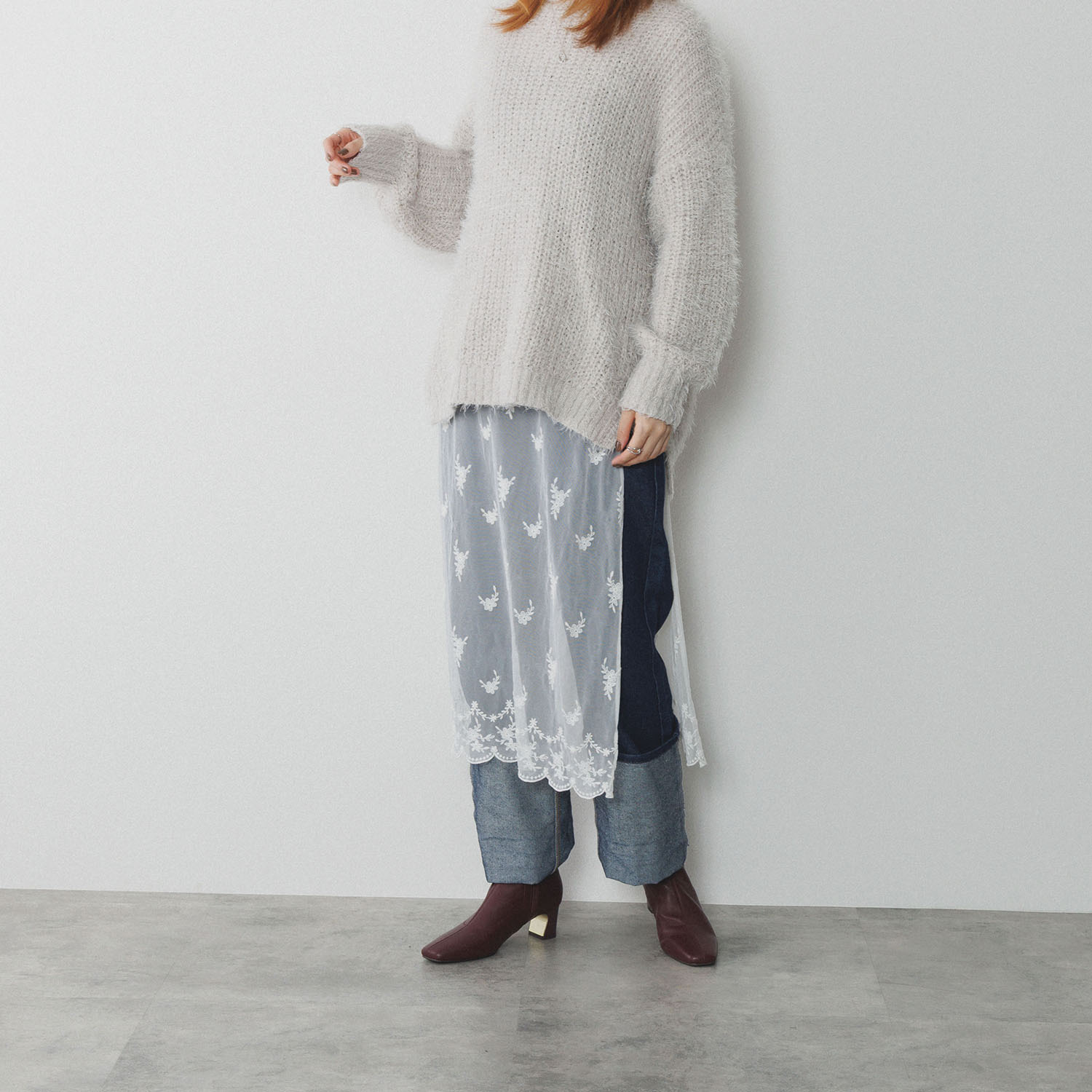 ニカル メタルヒール ストレッチブーツ