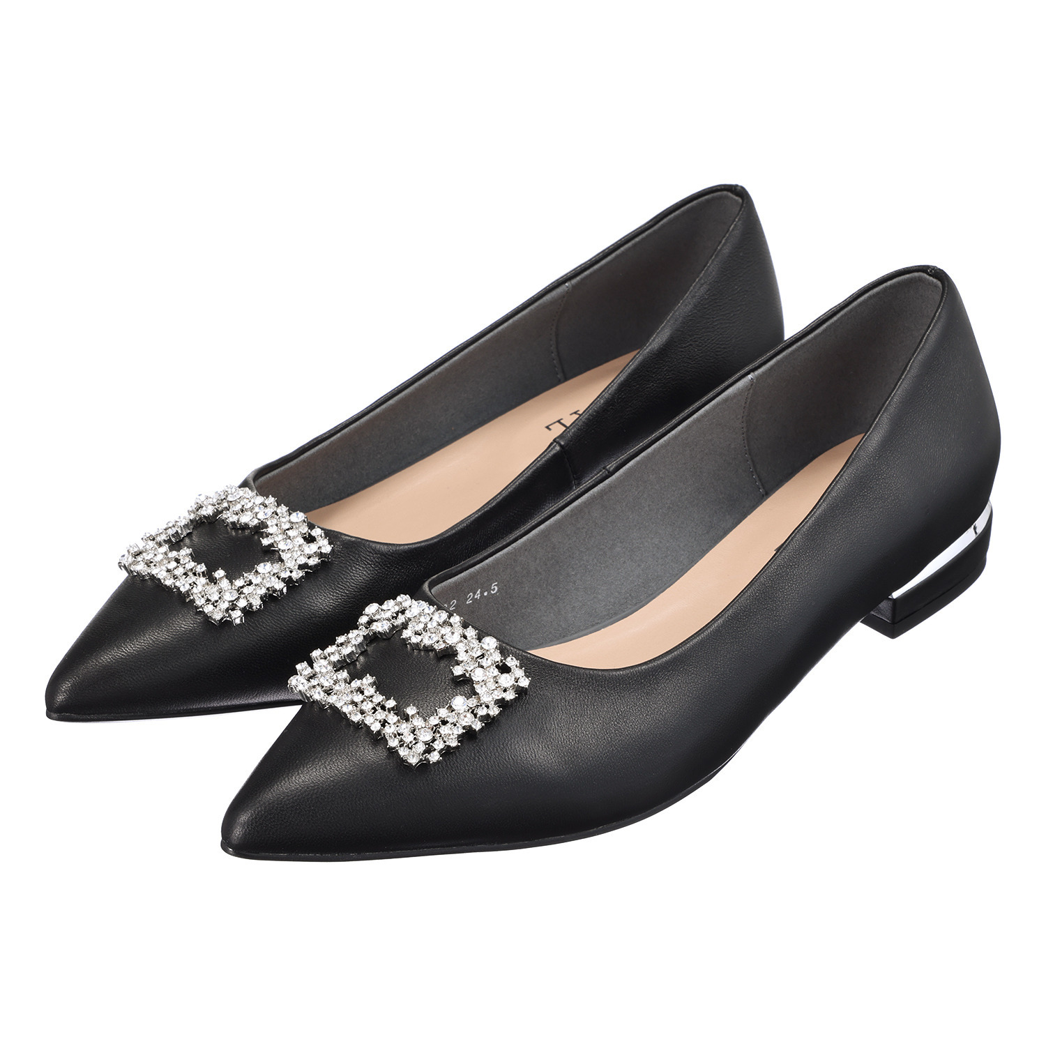 ニカル スクエアビジュウ モティーフ パンプス