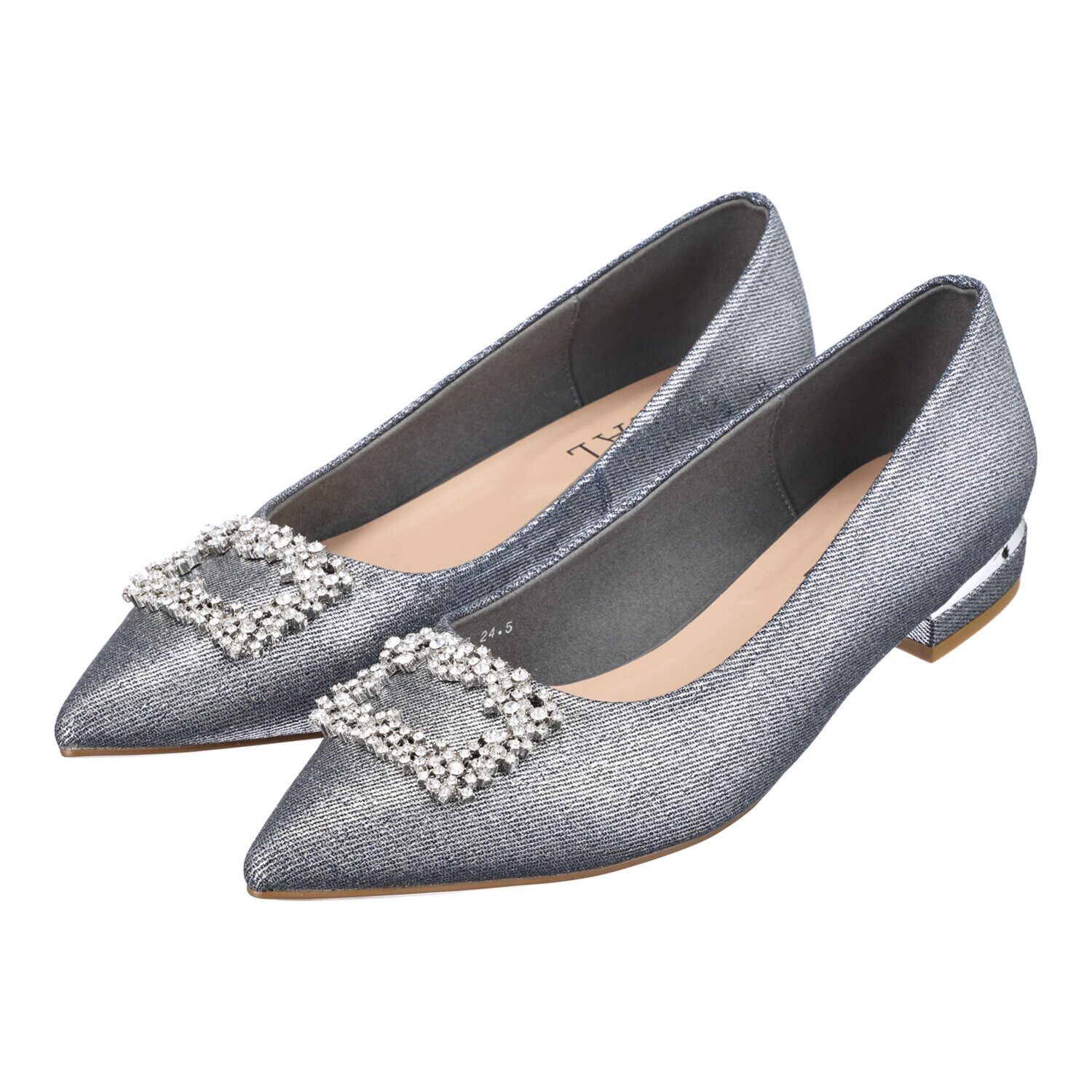 ニカル スクエアビジュウ モティーフ パンプス