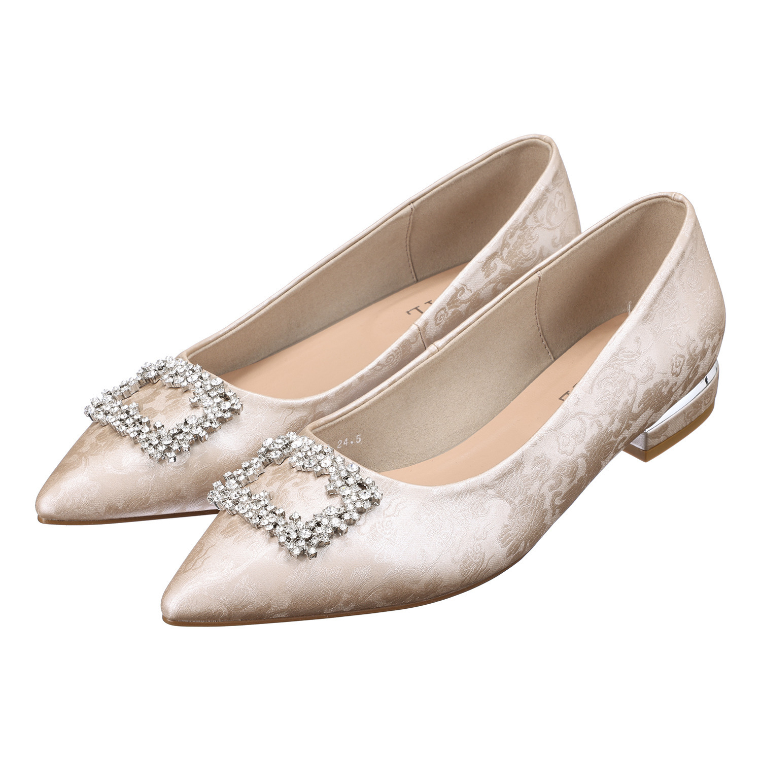 ニカル スクエアビジュウ モティーフ パンプス