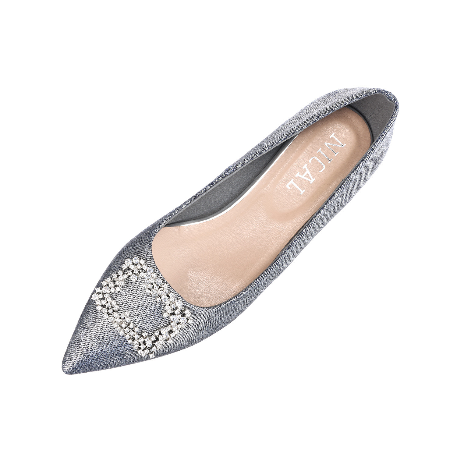 ニカル スクエアビジュウ モティーフ パンプス