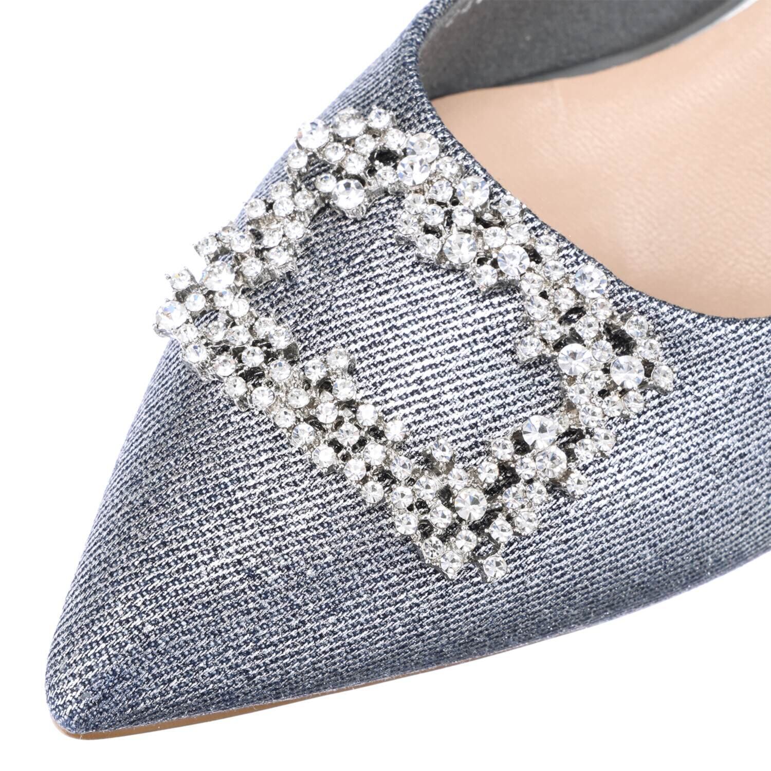 ニカル スクエアビジュウ モティーフ パンプス