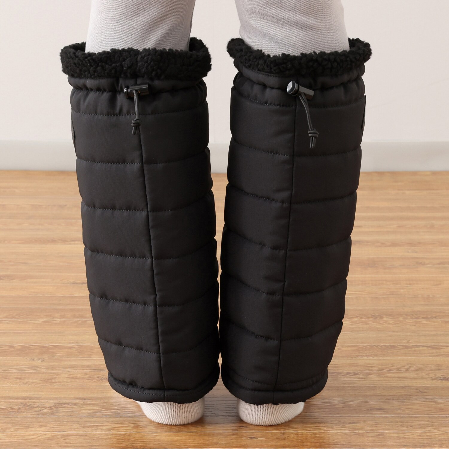 トーキョーキャンプゴー 寒い冬の必需品 洗える　軽量 ボアレッグウォーマー