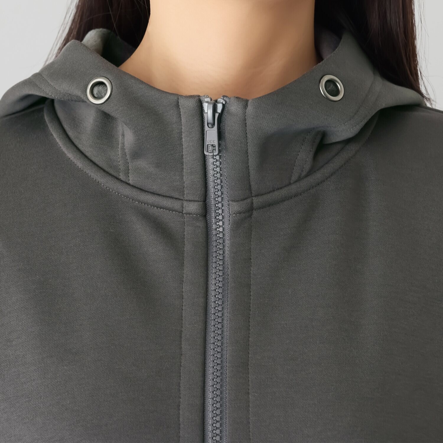 イシカワラボ★ヒトミ 裏ミンク調起毛 ソフトダンボール フーディーロングコート