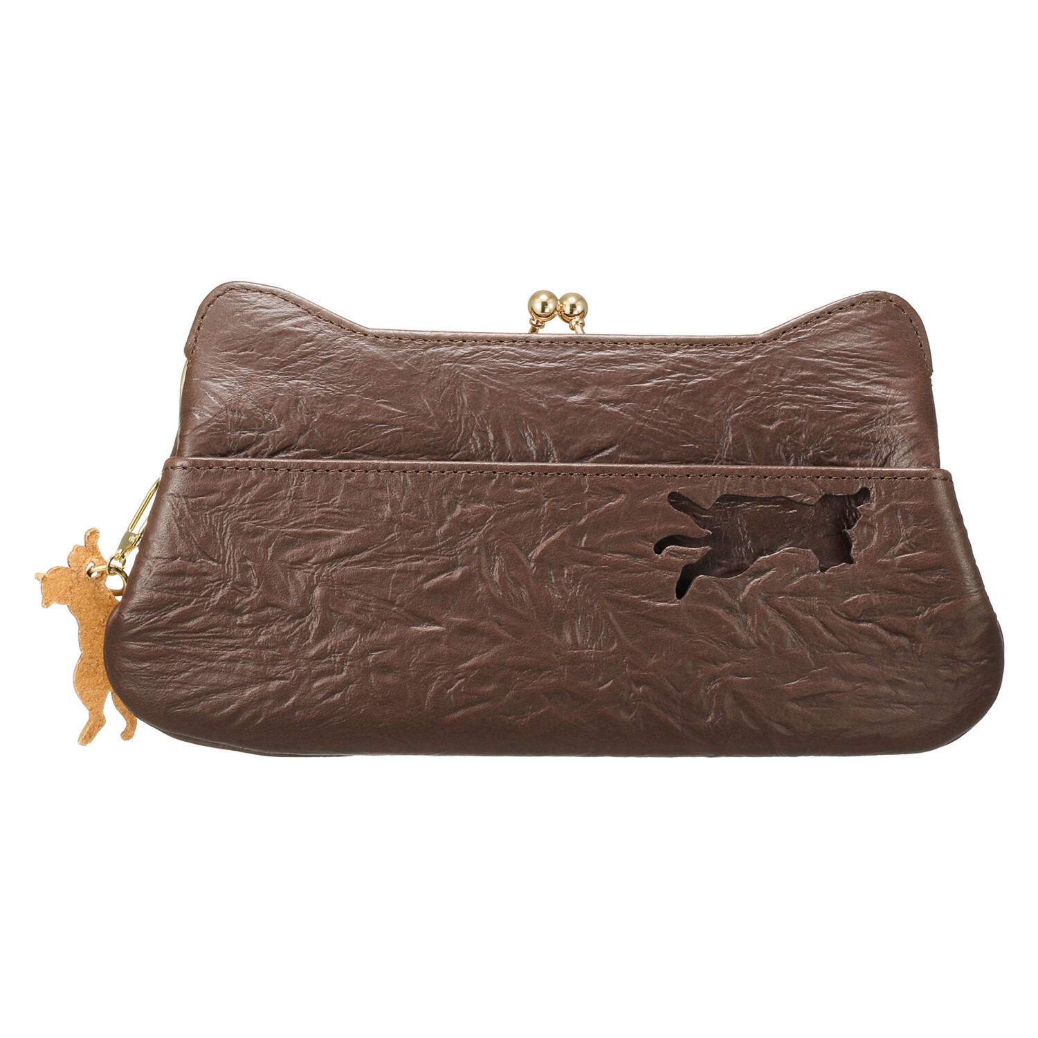 アオネコ 一足早いにゃんにゃん猫袋 ロングウォレットセット ＜保護ネコ寄付チケット 　１３００円分付＞