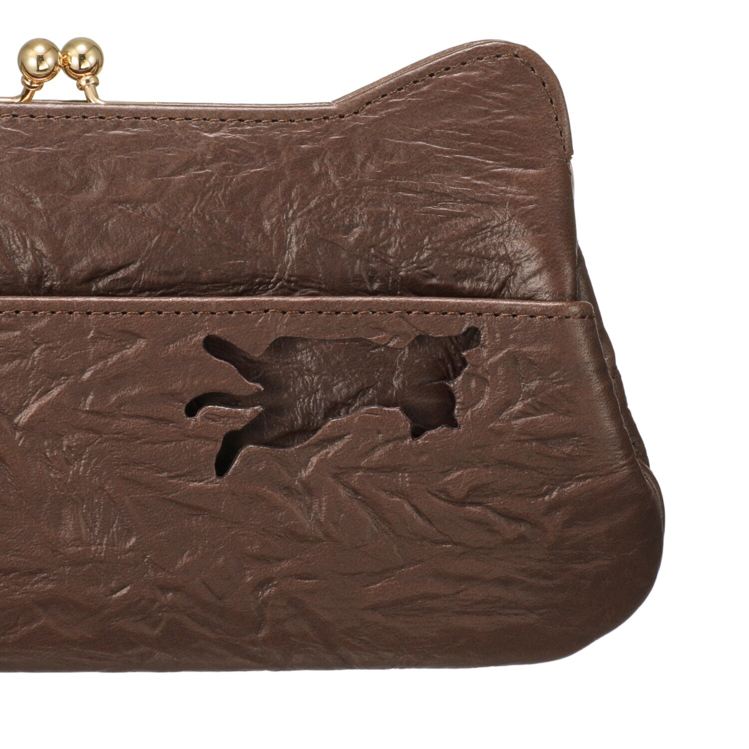 アオネコ 一足早いにゃんにゃん猫袋 ロングウォレットセット ＜保護ネコ寄付チケット 　１３００円分付＞