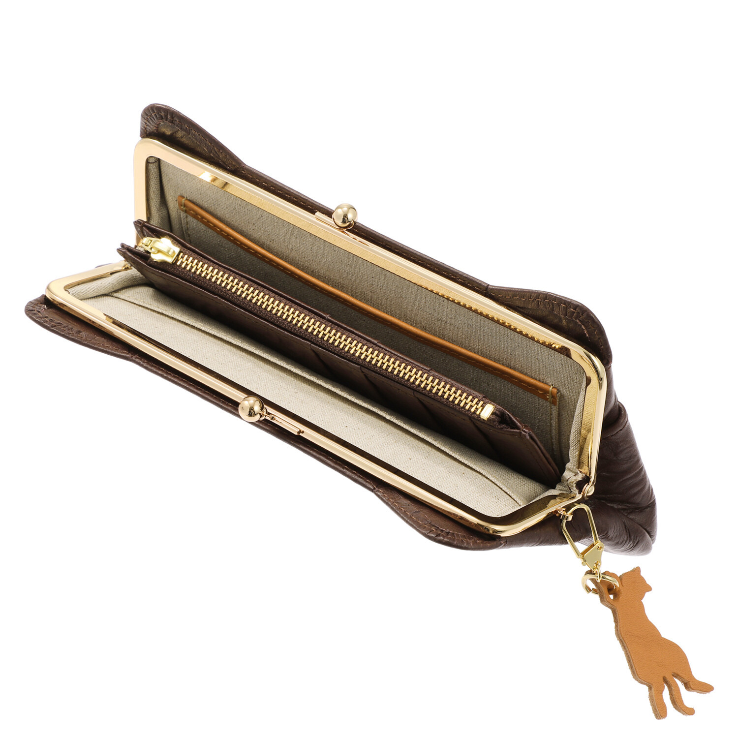 アオネコ 一足早いにゃんにゃん猫袋 ロングウォレットセット ＜保護ネコ寄付チケット 　１３００円分付＞