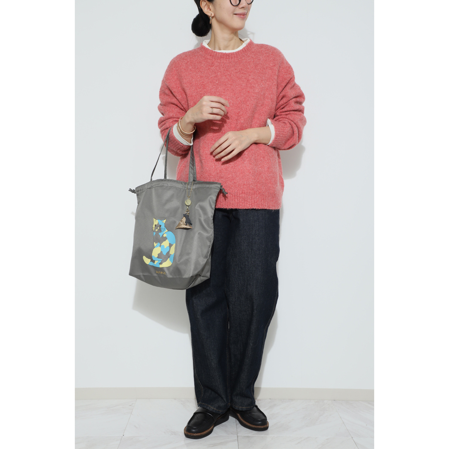 アオネコ 一足早いにゃんにゃん猫袋 ミニウォレットセット ＜保護ネコ寄付チケット 　９００円分付＞