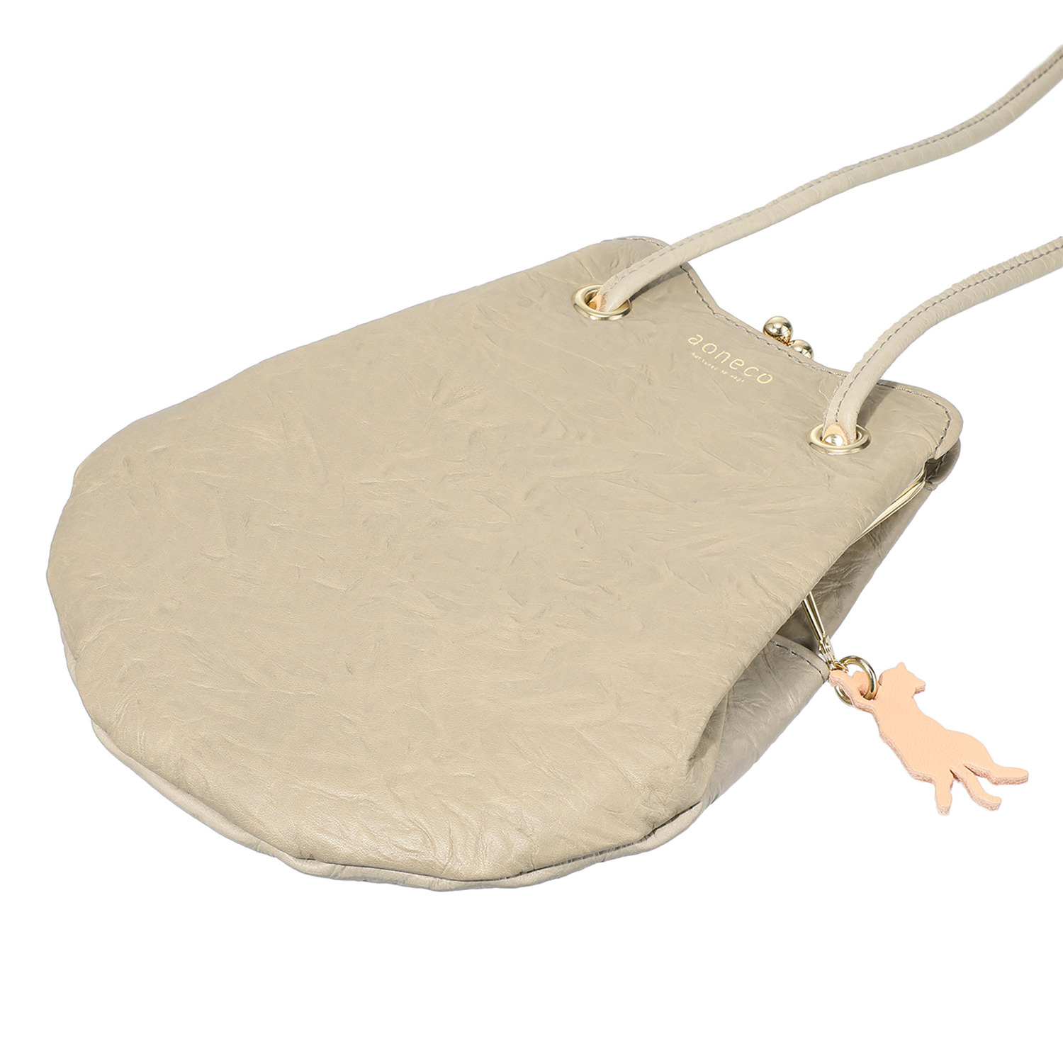 アオネコ 一足早いにゃんにゃん猫袋 ポシェットセット ＜保護ネコ寄付チケット 　２０００円分付＞