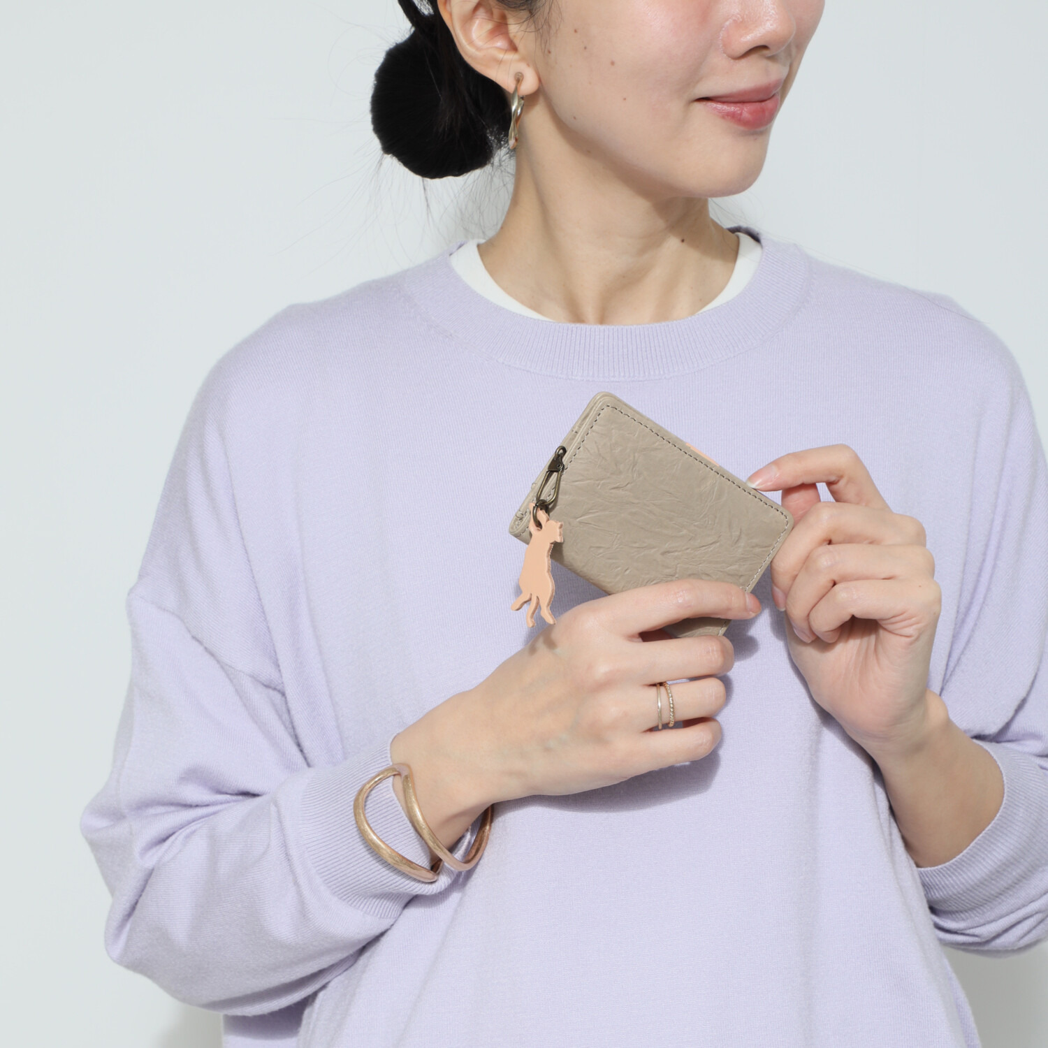 アオネコ 一足早いにゃんにゃん猫袋 ポシェットセット ＜保護ネコ寄付チケット 　２０００円分付＞