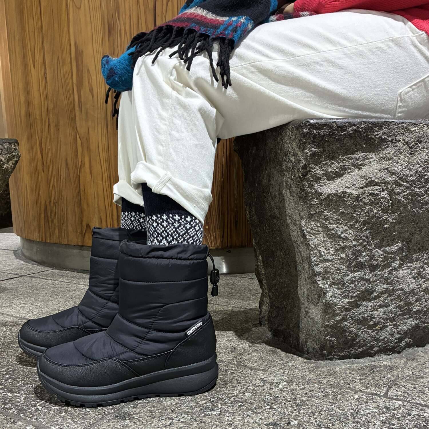 アウトドアプロダクツ あったか＆楽々ウォーク 防水厚底ウィンターブーツ 