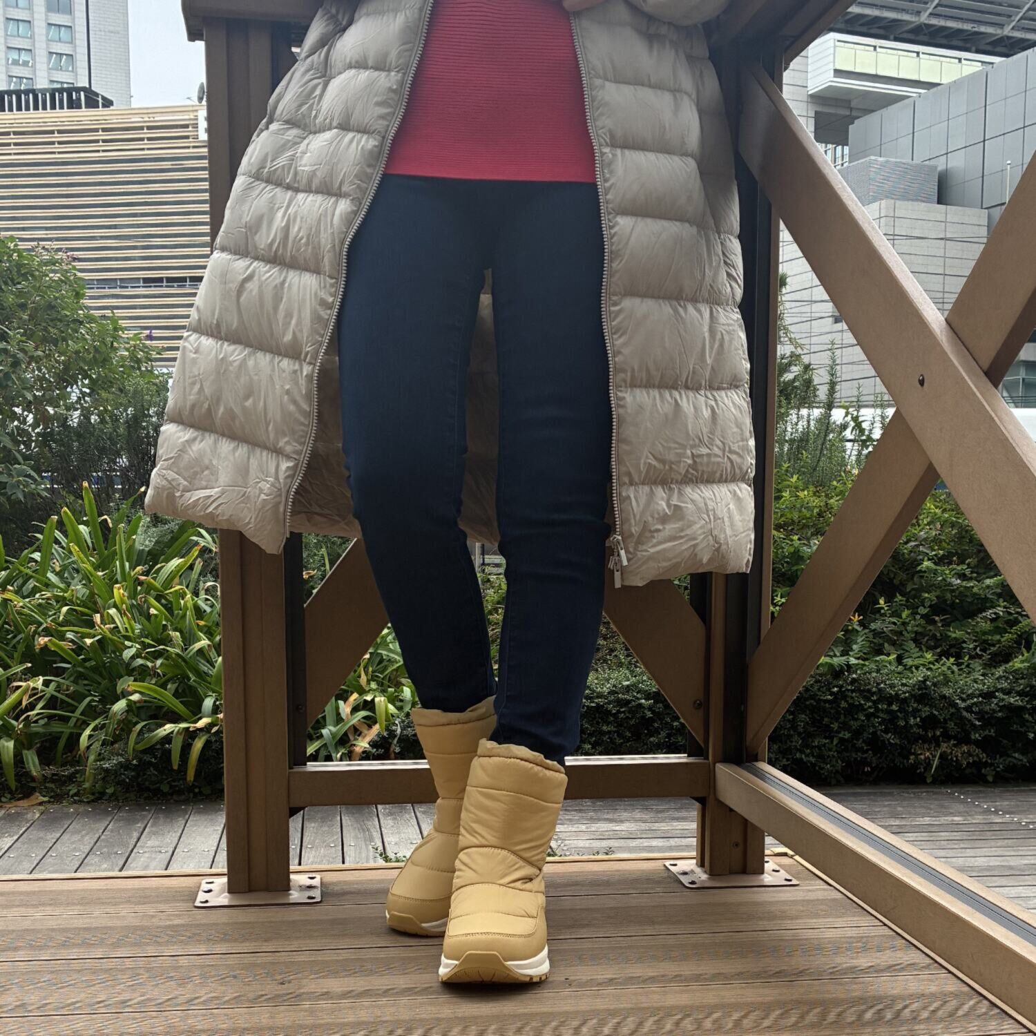 アウトドアプロダクツ あったか＆楽々ウォーク 防水厚底ウィンターブーツ 