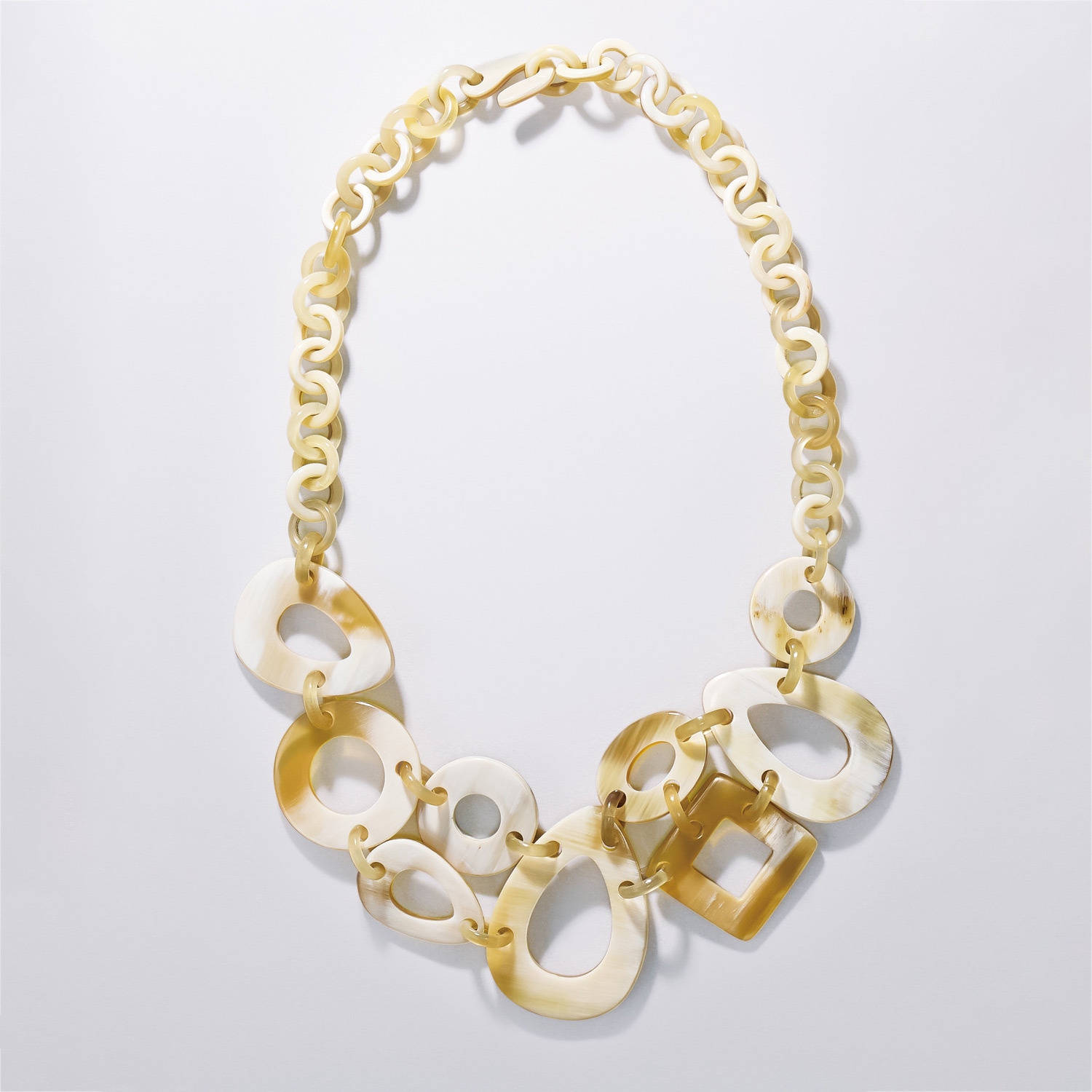 ミル・レーヴ 水牛 ミックスオープンワーク ネックレス