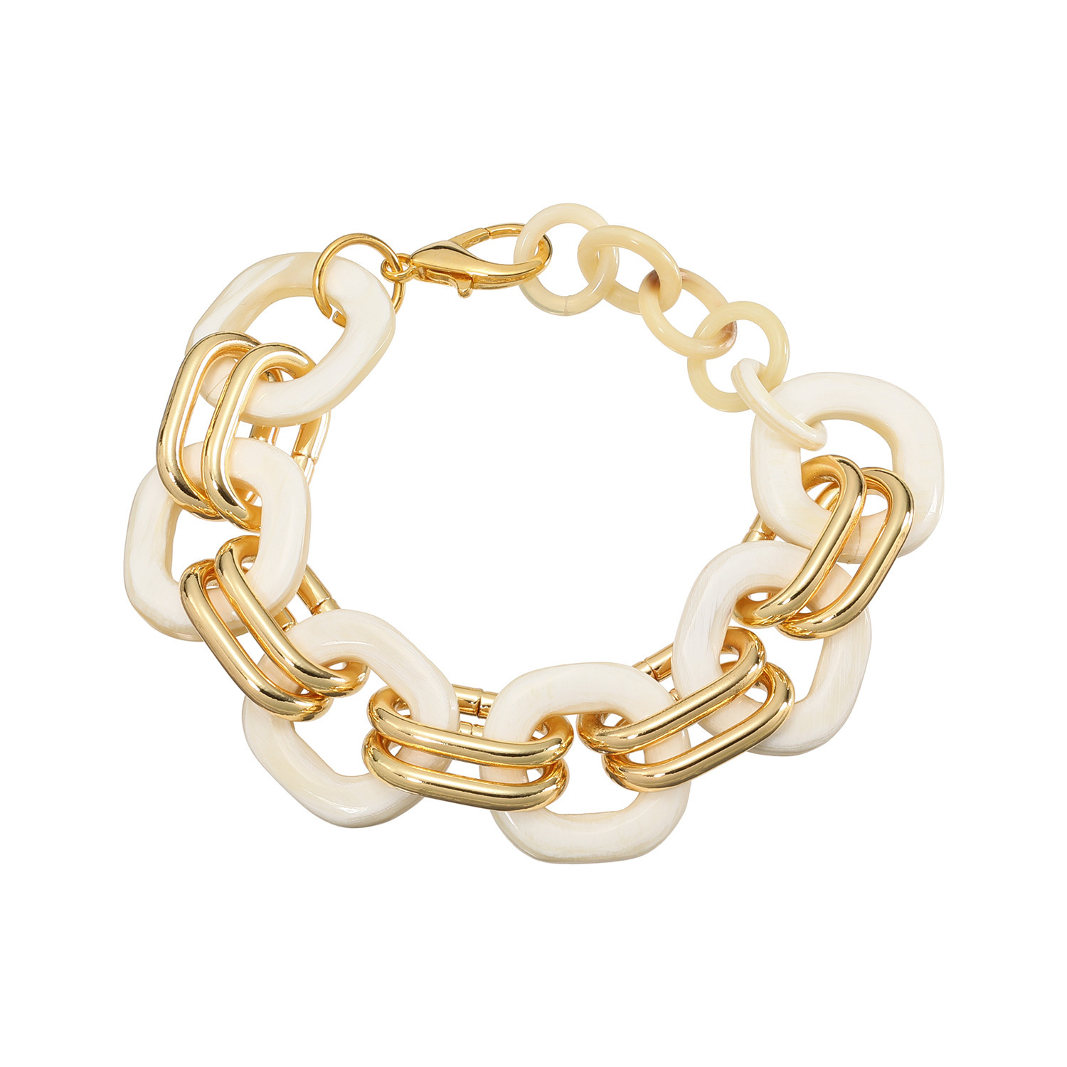 ミル・レーヴ 水牛 メタルミックス ブレスレット