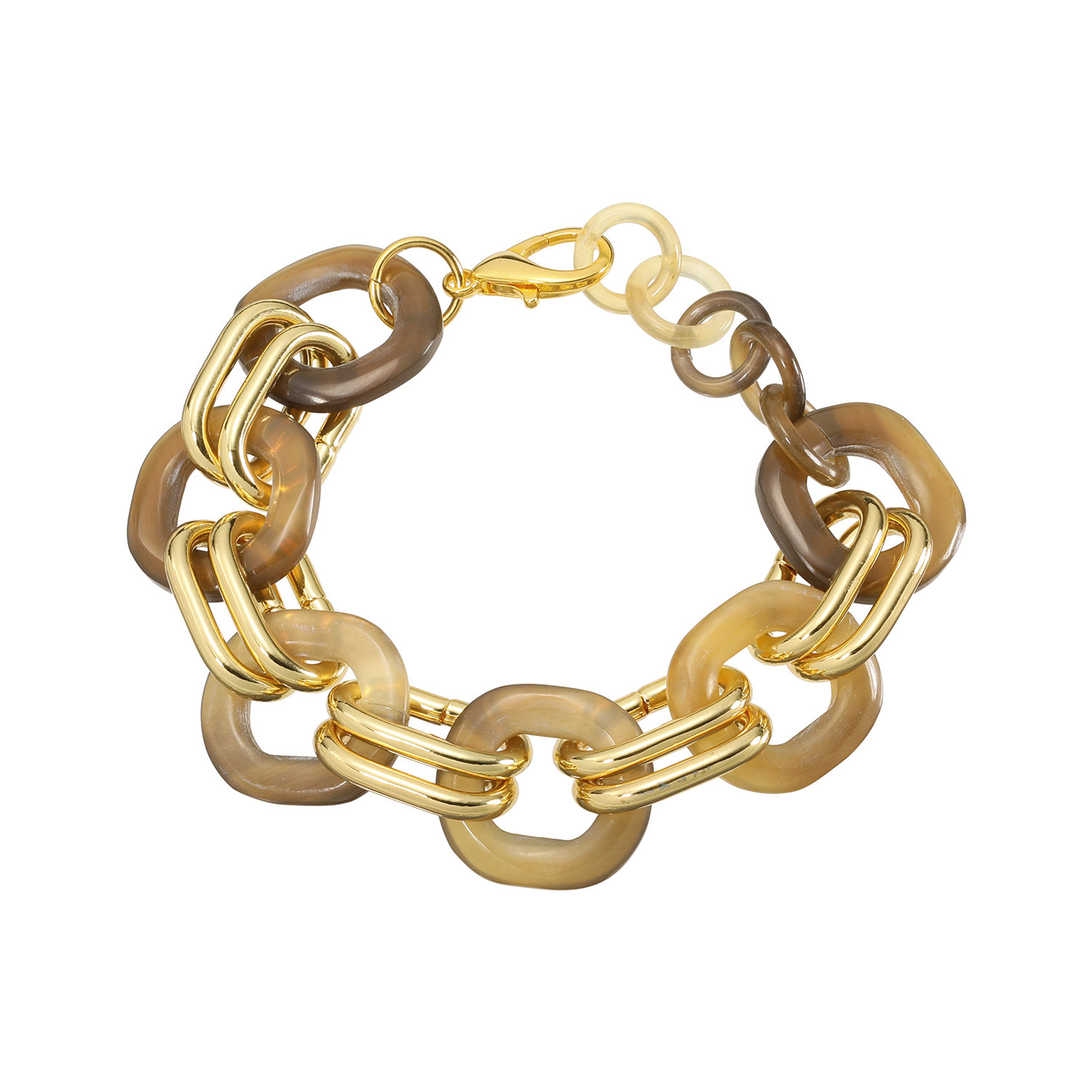 ミル・レーヴ 水牛 メタルミックス ブレスレット