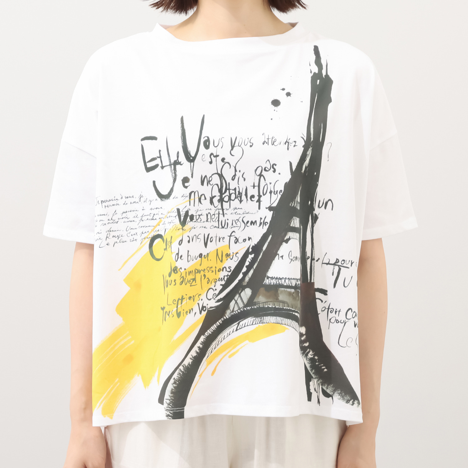 シャビージェンティール ビッグシルエット プリントＴシャツ