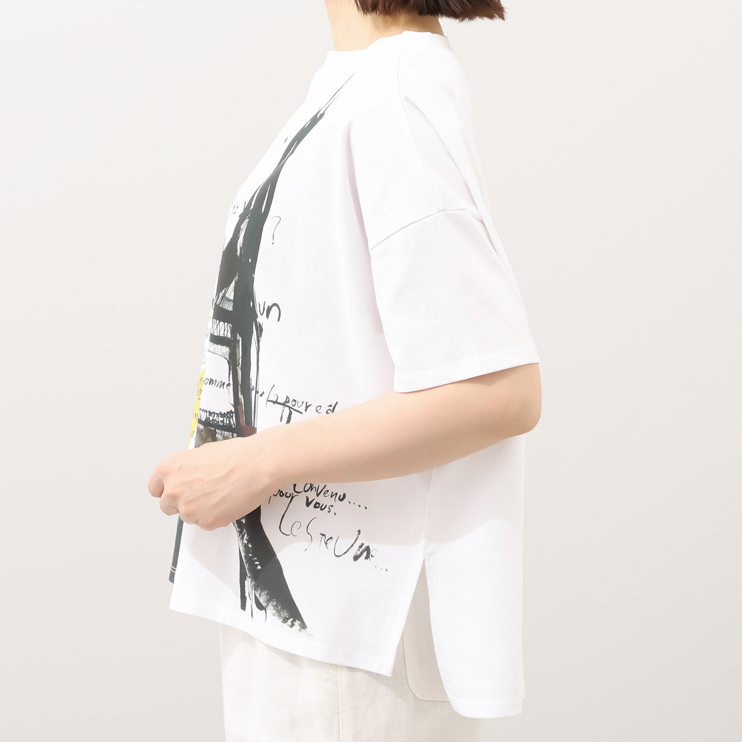 シャビージェンティール ビッグシルエット プリントＴシャツ