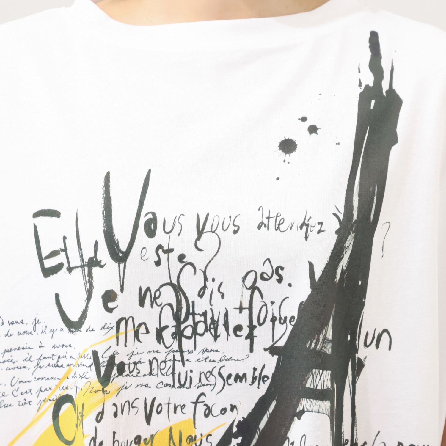 シャビージェンティール ビッグシルエット プリントＴシャツ