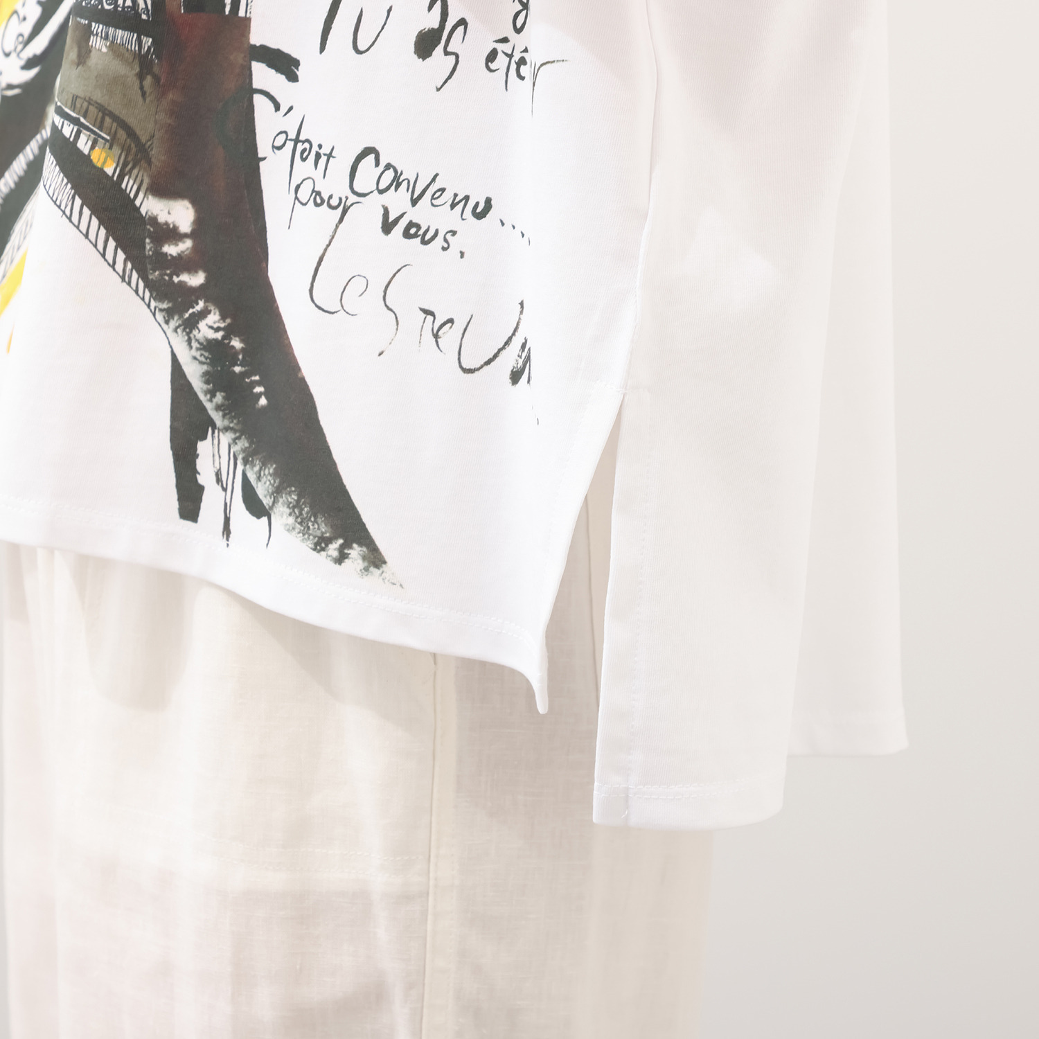 シャビージェンティール ビッグシルエット プリントＴシャツ
