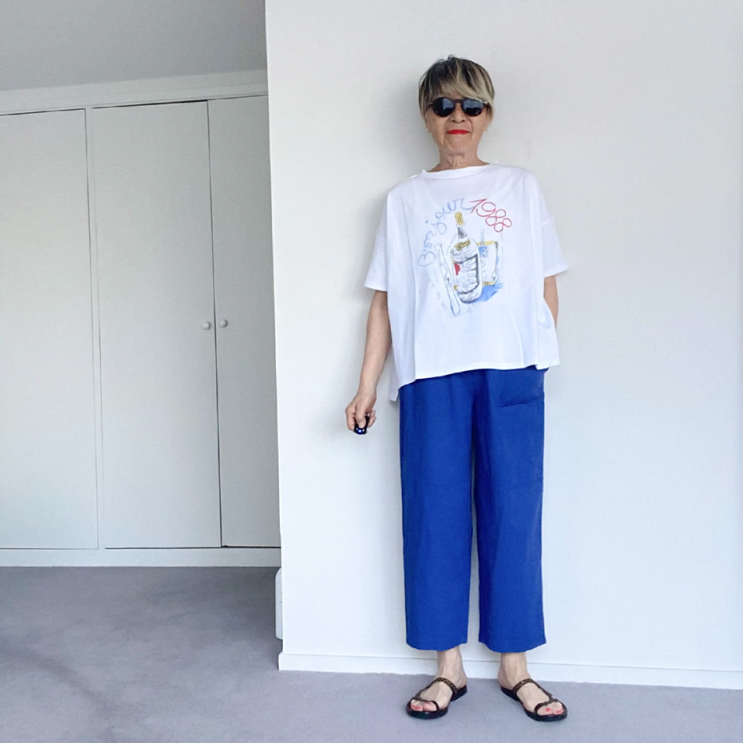シャビージェンティール ビッグシルエット プリントＴシャツ