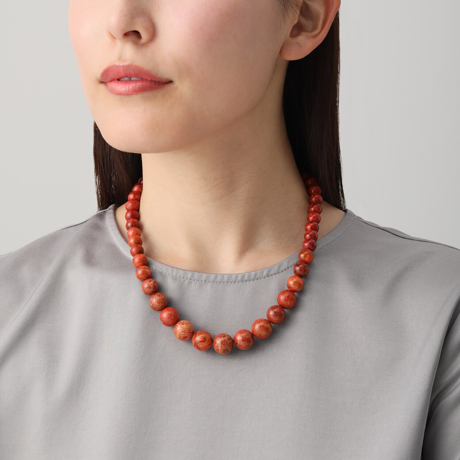 バイ　ネイチャー イソバナサンゴ グラデーション ネックレス